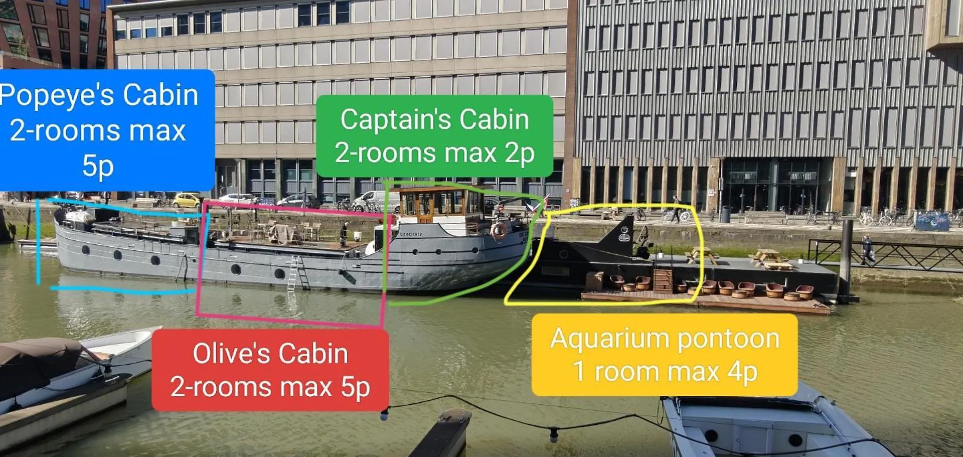 Hotel De Coaster & Aquarium Ponton Rotterdam